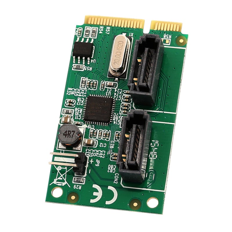 Syba 2 Port Mini PCIe to SATA III Controller Card AsMedia ASM1061 Chipset - Image 2